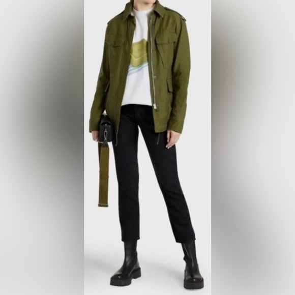 rag & bone Lorenz Cotton Army Green Military Jacket NWT Size XS - Picture 11 of 12